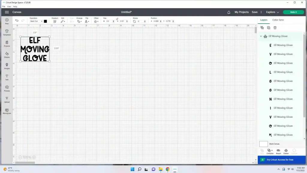 Elf on the Shelf Elf Moving Glove  Cultivating Brilliant Minds resize the svg file to fit your glove